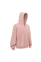 430gsm Garment Dyed Zip Hoodie