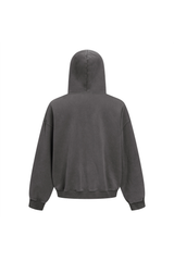 370gsm Garment Dyed Cropped Zip Hoodie