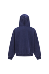 370gsm Garment Dyed Cropped Zip Hoodie