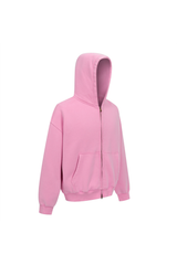 370gsm Garment Dyed Cropped Zip Hoodie