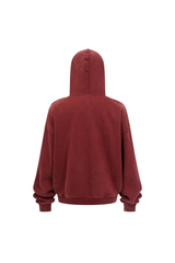 370gsm Stone Wash Distressed Zip Hoodie