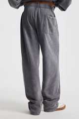 430gsm Garment Dyed Wide Leg Joggers