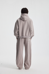 370gsm Garment Dyed Wide Leg Fleece Joggers