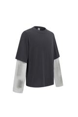 275gsm Spray Dyed Fake Layer Boxy Tee