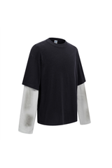 275gsm Spray Dyed Fake Layer Boxy Tee