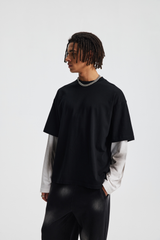 275gsm Spray Dyed Fake Layer Boxy Tee