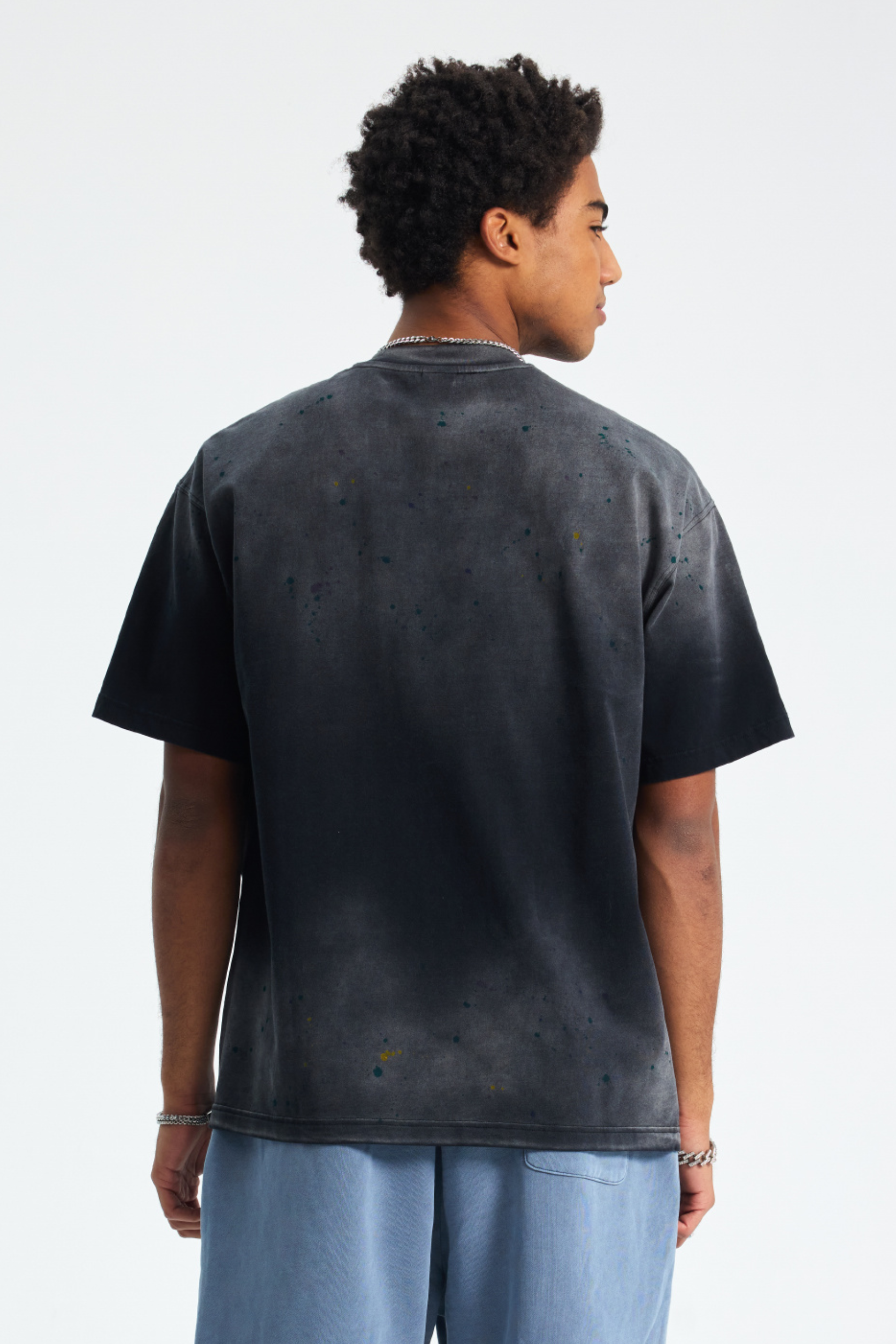 Sun-Faded Paint-Splatter T-Shirt