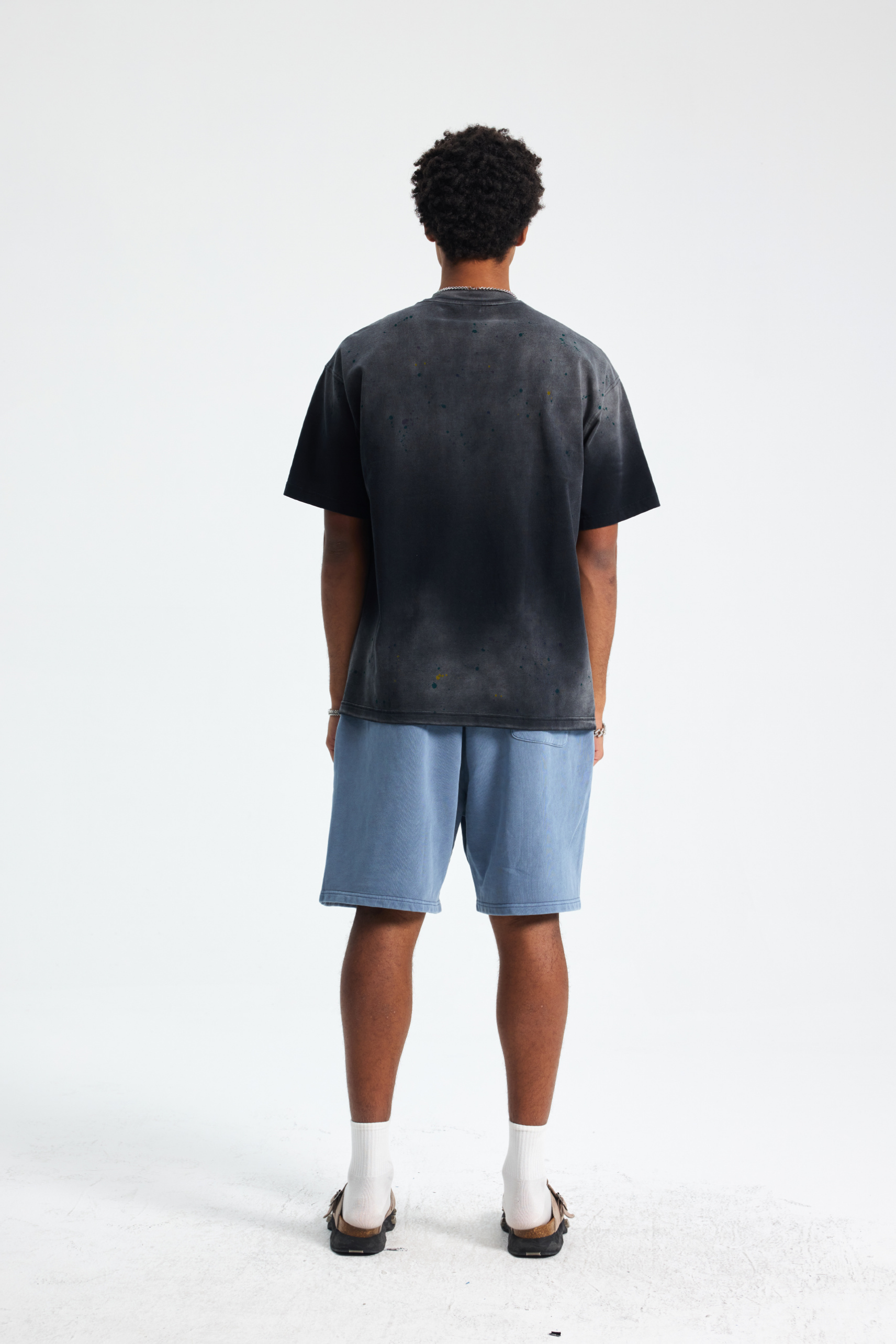 Sun-Faded Paint-Splatter T-Shirt