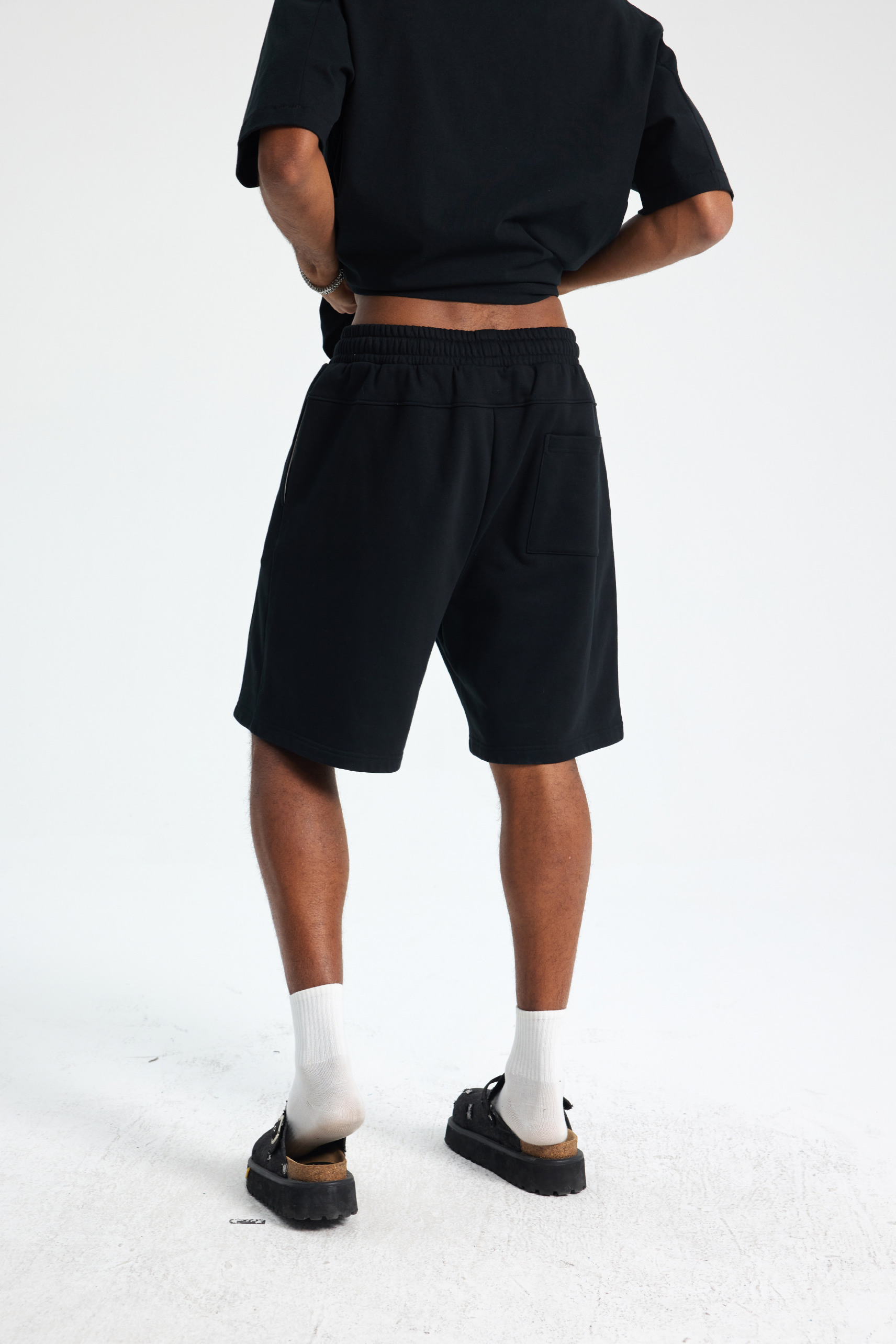 Panelled Relaxed Jogger Shorts