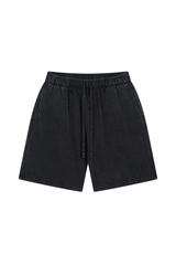 Washed Relaxed Drawstring Shorts