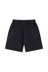 Washed Relaxed Drawstring Shorts