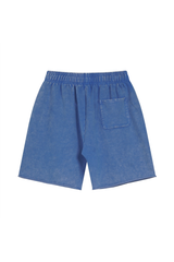 Washed Raw-Hem Sweat Shorts