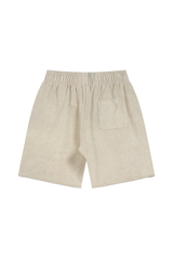 Washed Raw-Hem Sweat Shorts