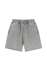 Washed Raw-Hem Sweat Shorts