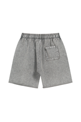 Washed Raw-Hem Sweat Shorts