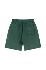 Washed Raw-Hem Sweat Shorts