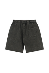 Washed Raw-Hem Sweat Shorts