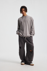 285gsm Garment Dyed Boxy Long Sleeve Tee