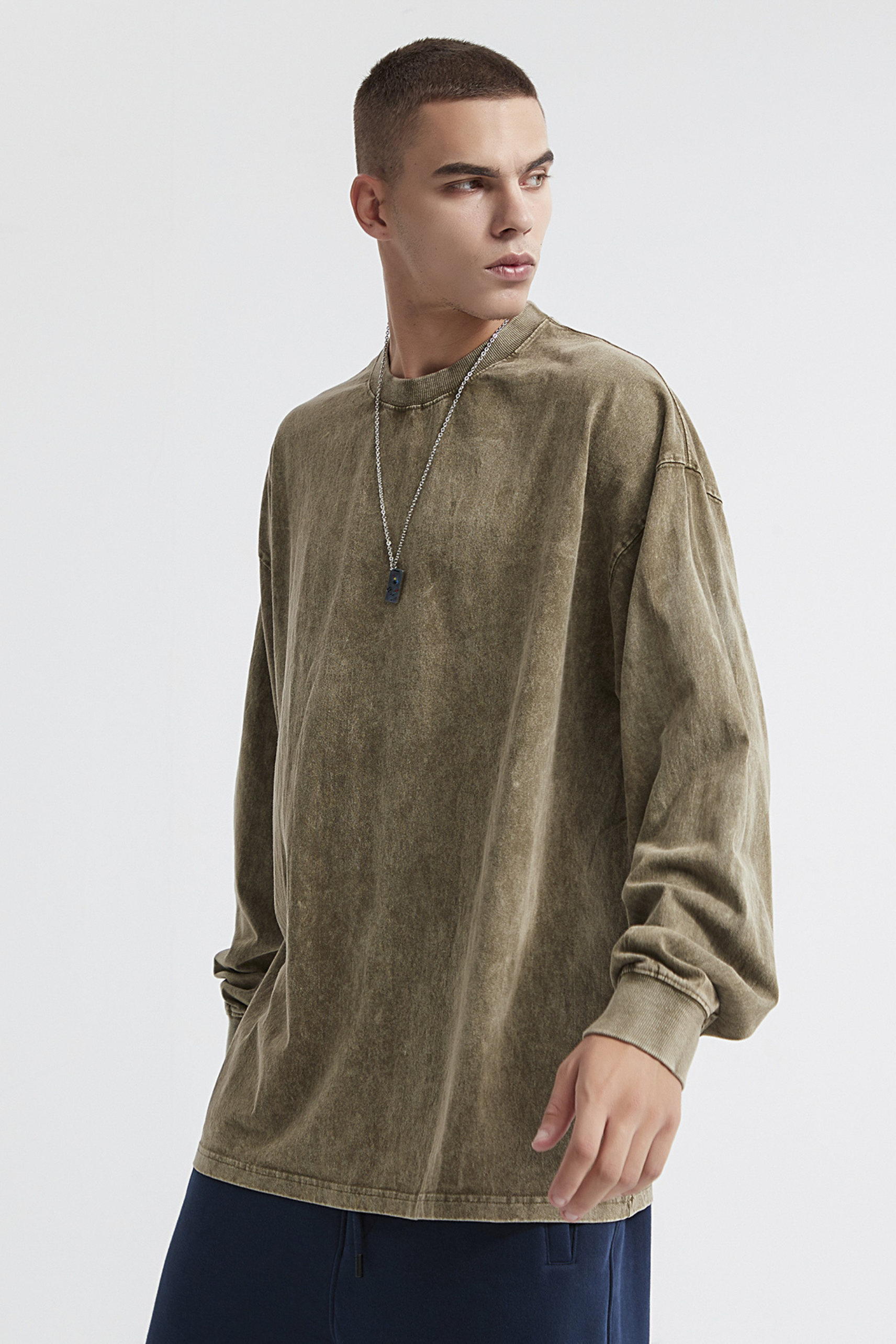 Vintage Wash Oversized LS T-Shirt