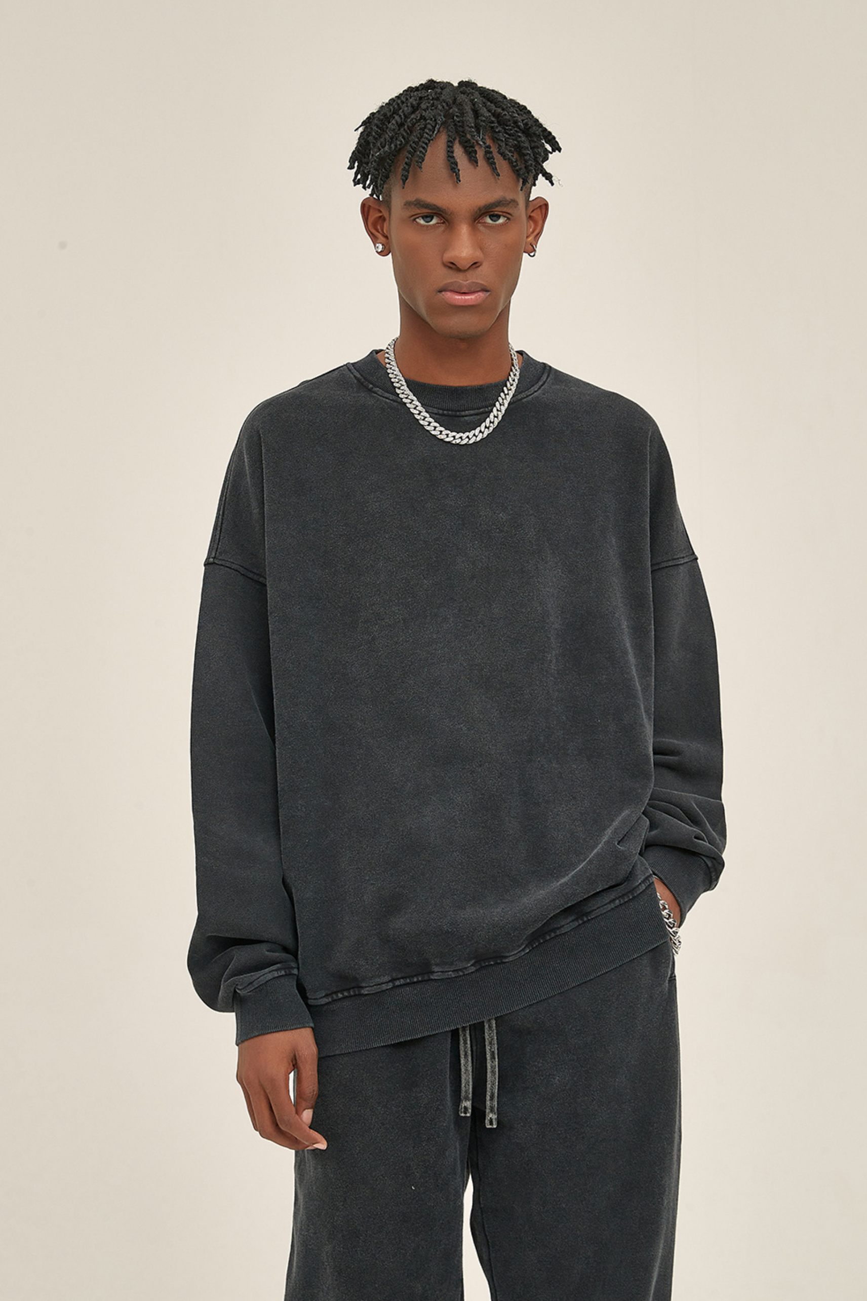 420gsm Garment Dyed Oversized Sweatshirt