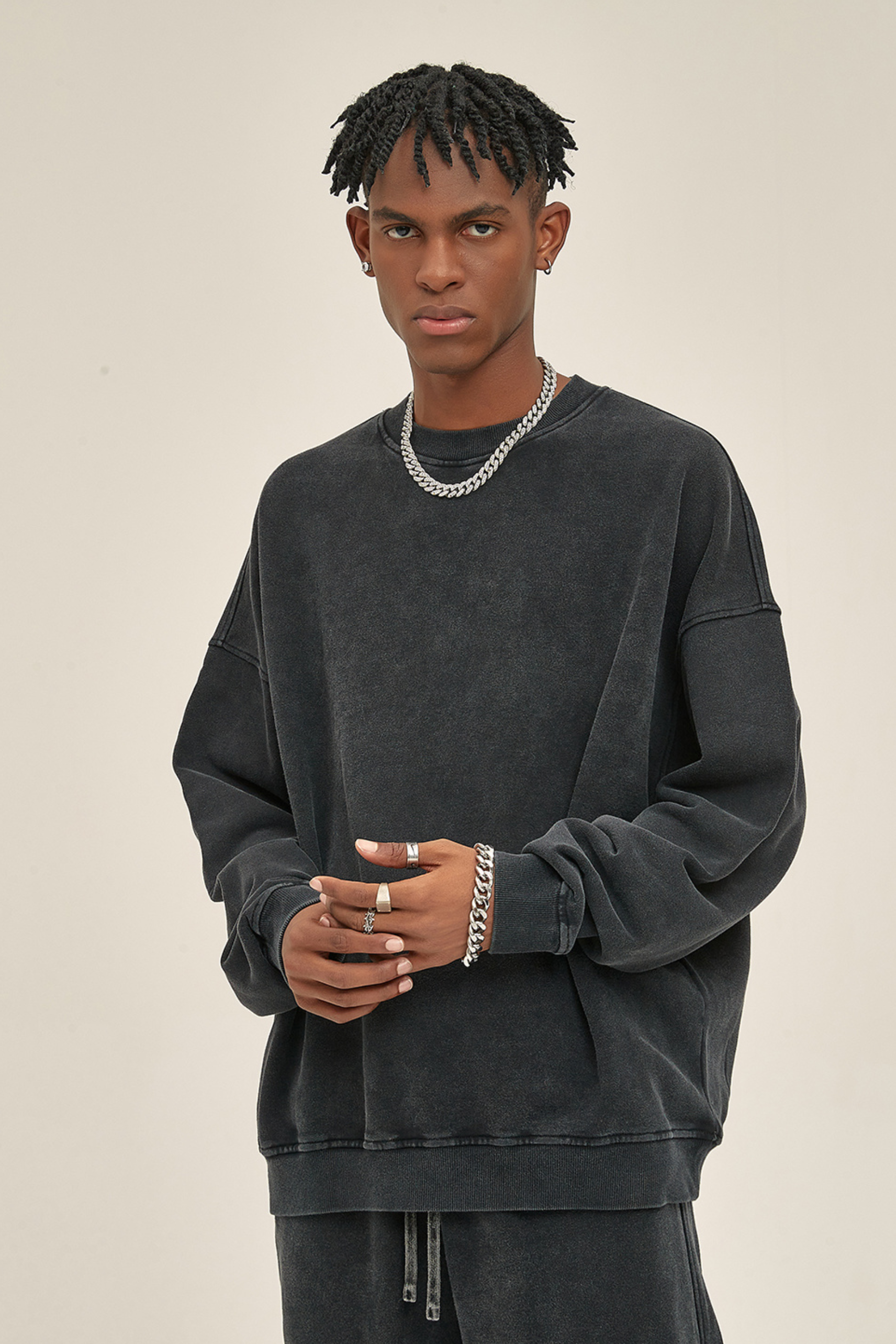 420gsm Garment Dyed Oversized Sweatshirt