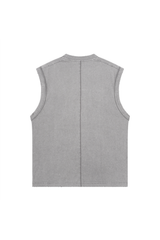 Washed Distressed Sleeveless T-Shirt