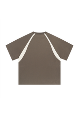 Contrast Raglan V-Neck T-Shirt