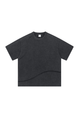 Oversized Raw-Edge Panelled T-Shirt
