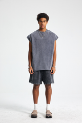 275gsm Stone Wash Boxy Sleeveless Tee