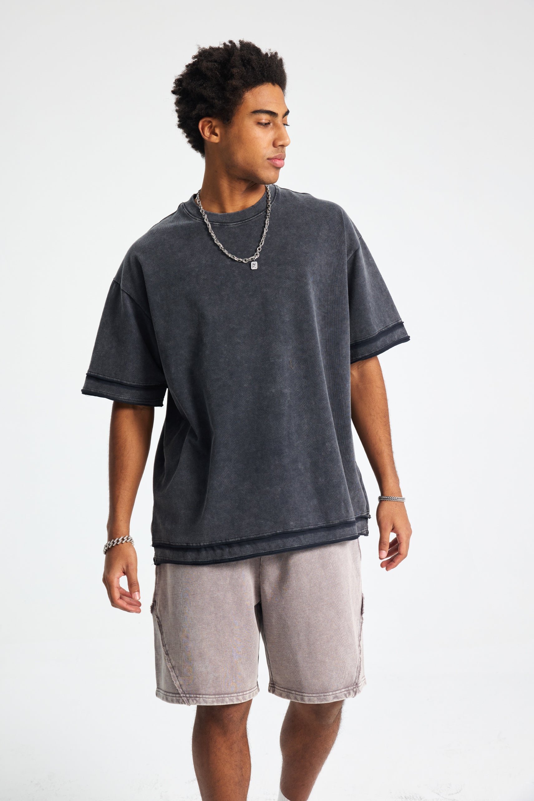 Oversized Panelled T-Shirt