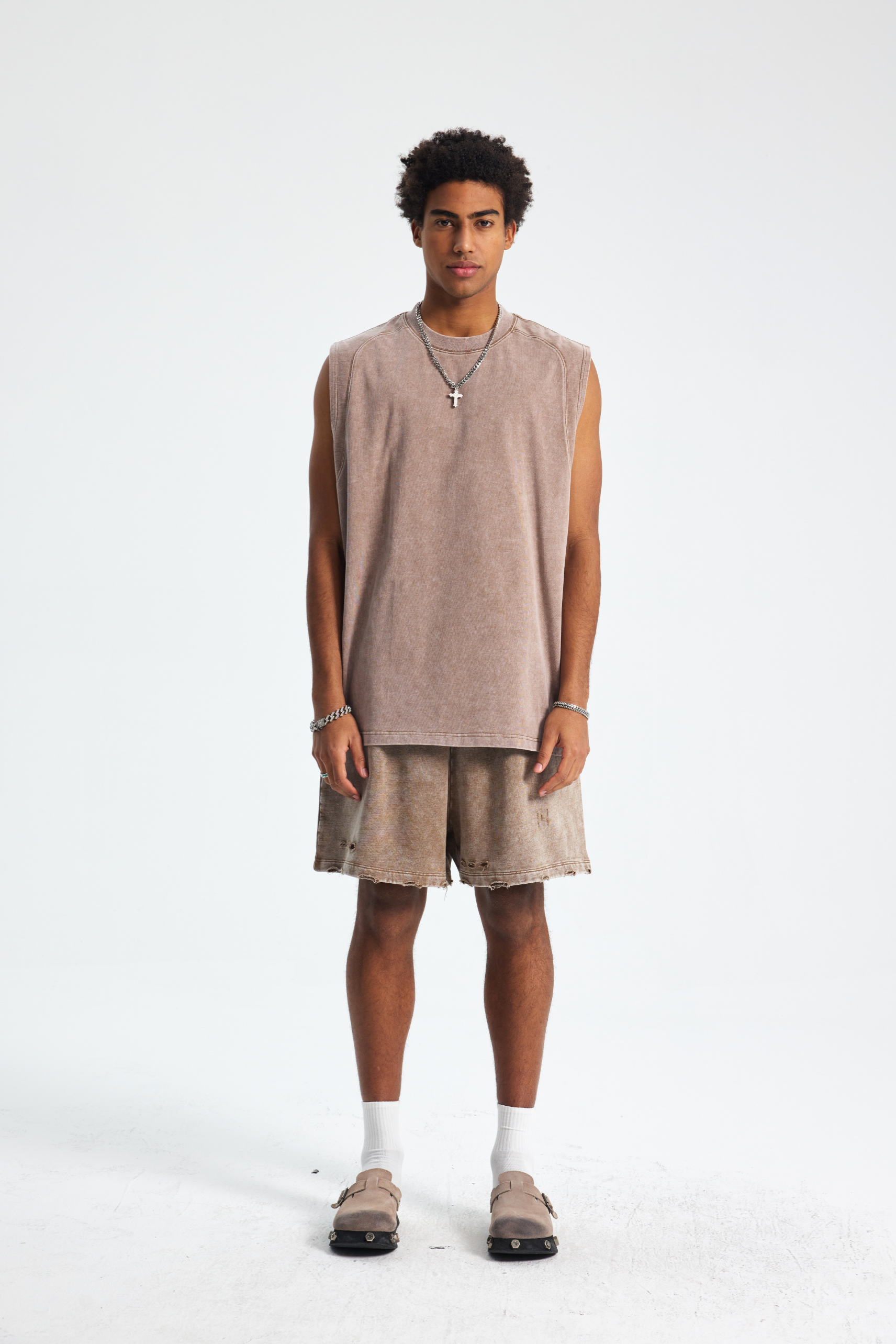 275gsm Garment Dyed Boxy Vest