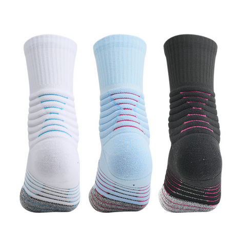 3 Pack Mens Cushioned Sports Socks Arch Support