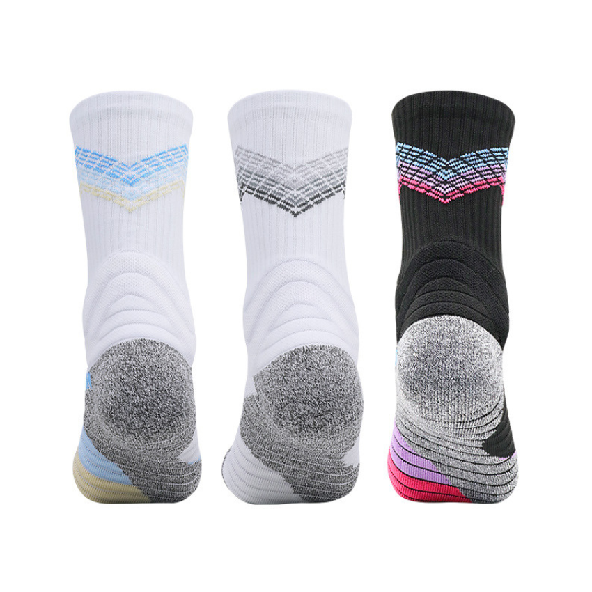 3 Pack Men's Sports Dry Socks Thick Socks Towelling Sole-FOURMINT