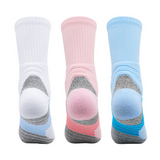 3 Pack Mens Thick Cushioned Sports Socks Black-FOURMINT