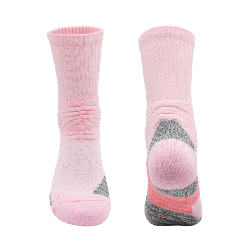 3 Pack Mens Thick Cushioned Sports Socks Black-FOURMINT