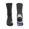3 Pack Mens Thick Cushioned Sports Socks Black-FOURMINT