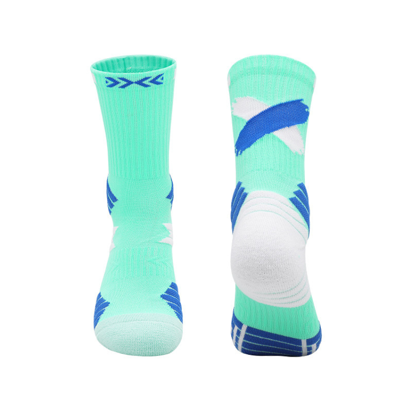 3 Pack Mens Non Slip Trainer Socks Thick Cushioned-FOURMINT