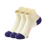 3 Pack White Running Socks Women-FOURMINT