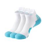 3 Pack White Running Socks Women-FOURMINT