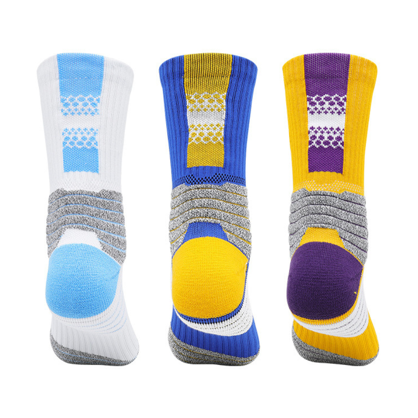 3 Pack Padded Sole Sports Trainer Socks-FOURMINT