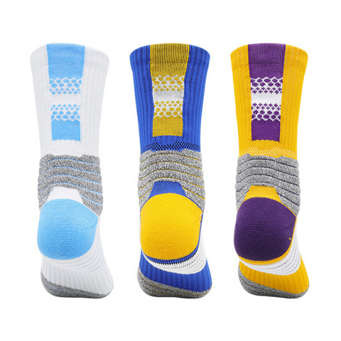 3 Pack Kids Padded Sole Sports Trainer Socks-FOURMINT