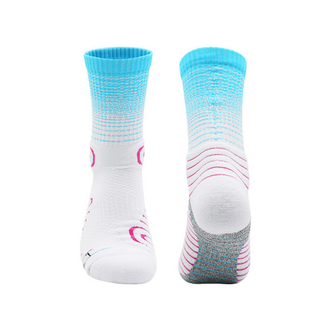 3 Pack Kids Gradients Trainer Socks Thick Cushioned-FOURMINT