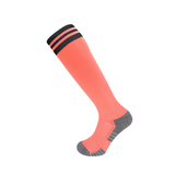 3 Pack Mens Neon Coloured Football Socks Orange-FOURMINT