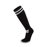 3 Pack Black Football Socks for Kids-FOURMINT