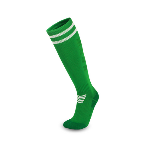 3 Pack Mens Cushioned Football Socks Green-FOURMINT