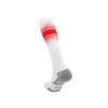 3 Pack Mens Cushioned Football Socks White and Red-FOURMINT