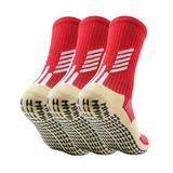 3 Pack Childrens Football Grip Socks-FOURMINT