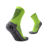 3 Pack Men's Red Football Socks With Grip-FOURMINT