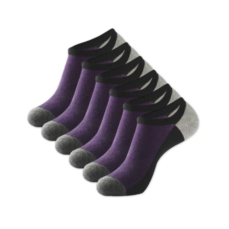 6 Pairs No Show Socks for Men-FOURMINT