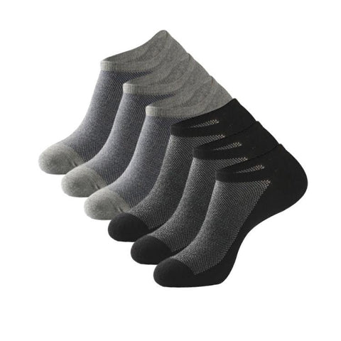 6 Pack Mens No Show Socks Invisible Socks-FOURMINT